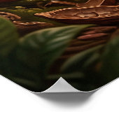 Chocolade Tijger Jungle Poster (Hoek)