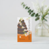 Chocolade Trouwtaart/Bakkerij/Pâtisserie Visitekaartje (Staand voorkant)