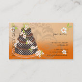 Chocolade Trouwtaart/Bakkerij/Pâtisserie Visitekaartje (Achterkant)