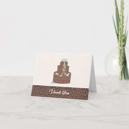 Chocolade Trouwtaart Bedankt (Voorkant)