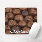 Chocolade truffel mousepad muismat (Met muis)
