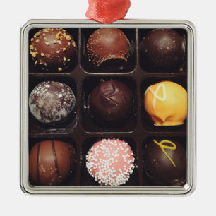 Chocolade Truffels Foto Metalen Ornament