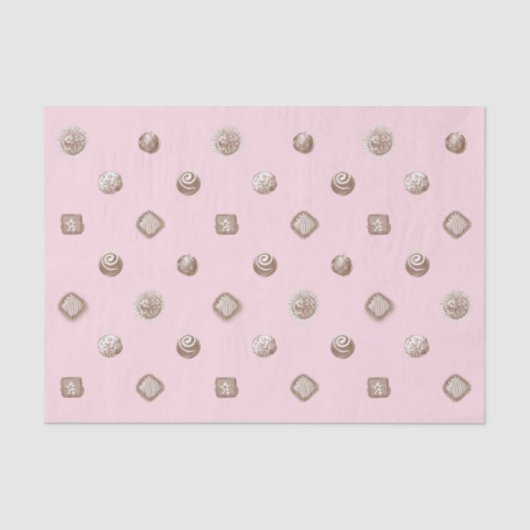 Chocolade Truffels Tissuepapier (Voorkant)