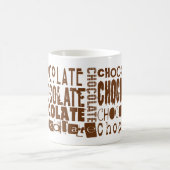 Chocolade typografie kunst koffiemokken koffiemok (Center)