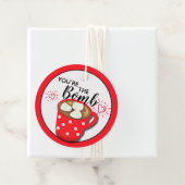 Chocolade Valentijn Je bent de Bom | Cacaobom Bedankjes Labels (In situ)