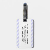 Chocolade Verrijkte Humor Bagagelabel (Achterkant verticaal)