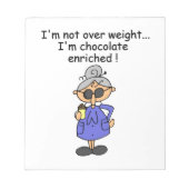 Chocolade Verrijkte Humor Notitieblok (Voorkant)