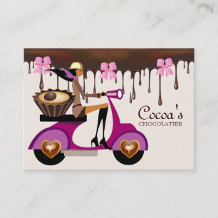 Chocolade Visitekaartje Scooter Chocolatier