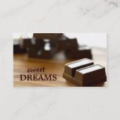 Chocolade - visitekaartjes voor levensmiddelen (Achterkant)