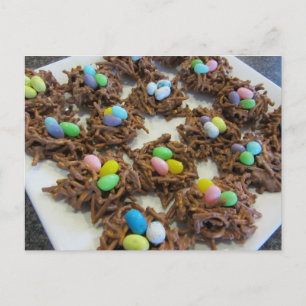 Chocolade Vogelnest Koekjes Briefkaart