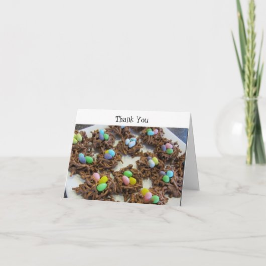 Chocolade Vogelnesten Bedankt (Voorkant)