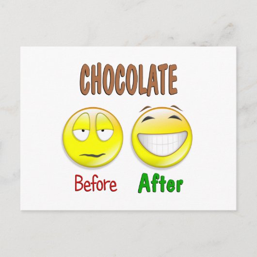 Chocolade voor briefkaart (Voorkant)