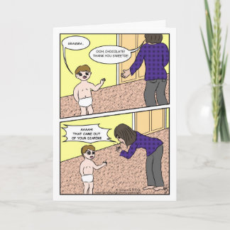 Chocolade voor gramma kaart