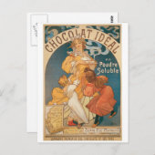 Chocolade ~  warme chocolade Drink ad Briefkaart (Voorkant / Achterkant)