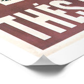 Chocolade ~ warme chocolade Drink ad Poster (Hoek)