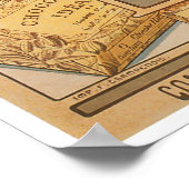 Chocolade ~ warme chocolade Drink ad Poster (Hoek)