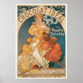Chocolade ~ warme chocolade Drink ad Poster (Voorkant)