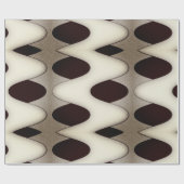 Chocolade Waves Elegant modern design Cadeaupapier (Vlak)