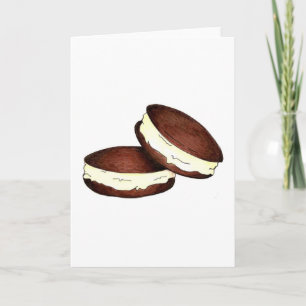 Chocolade Whoopie Pie Dessert PA Dutch Maine Food Kaart