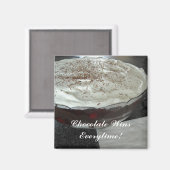 Chocolade wint elke keer! magneet (Voorkant / Achterkant)