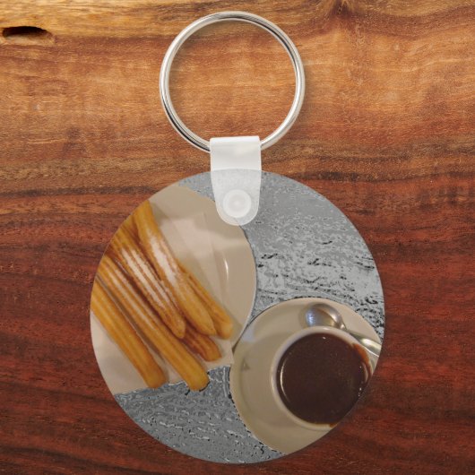Chocolade y Churros Sleutelhanger (Voorkant)