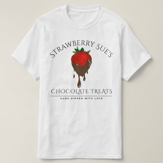 chocoladeaardbei T-Shirt (Design voorkant)