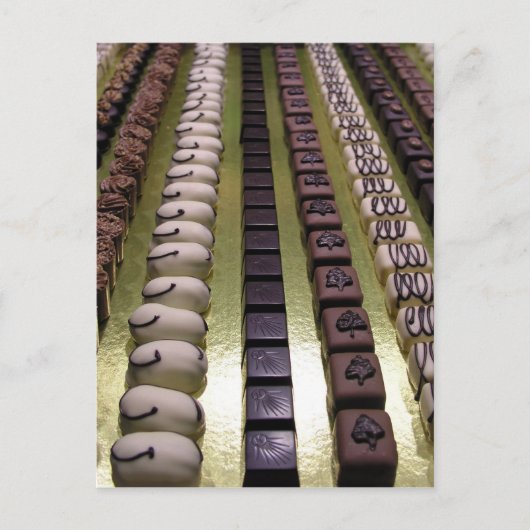 Chocoladeassortimenten Briefkaart (Voorkant)