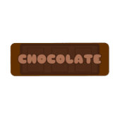 chocoladebakkerijlabels etiket (Voorkant)