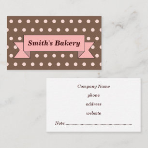 Chocoladebanner Visitekaartje