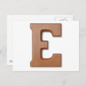 Chocoladebrief E Briefkaart (Voorkant / Achterkant)