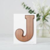 Chocoladebrief j briefkaart (Staand voorkant)