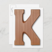 Chocoladebrief k briefkaart (Voorkant / Achterkant)