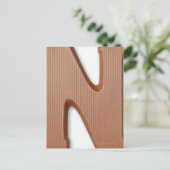 Chocoladebrief n briefkaart (Staand voorkant)