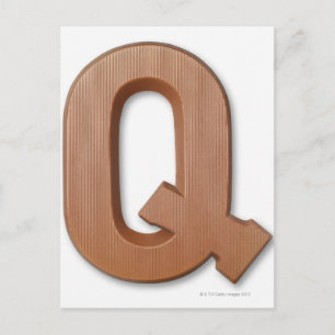 Chocoladebrief q briefkaart