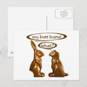 Chocoladebunnies Briefkaart (Voorkant / Achterkant)