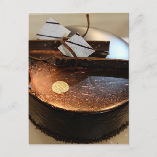 Chocoladecake Briefkaart (Voorkant)