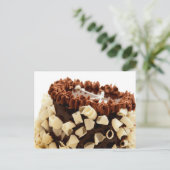 Chocoladecake Briefkaart (Staand voorkant)