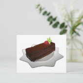 Chocoladecake Briefkaart (Staand voorkant)
