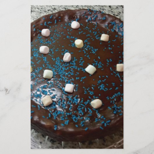 Chocoladecake Briefpapier (Voorkant)