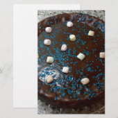 Chocoladecake Briefpapier (Voorkant / Achterkant)