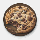 Chocoladechipkoekje Ronde Sticker (Voorkant)