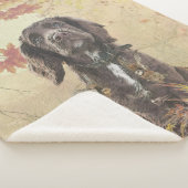 Chocoladecockerspanielpuppy Sherpa Deken (3/4)