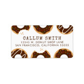 Chocoladedonuts Etiket (Voorkant)