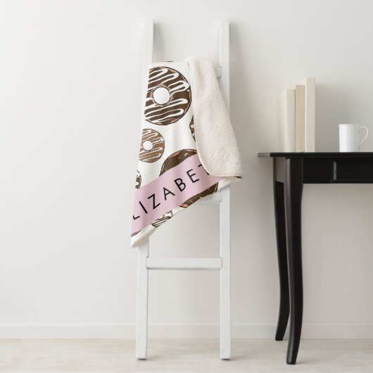 Chocoladedonuts, karameldonuts, ijs, Jouw naam Sherpa Deken (In situ)