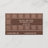Chocoladefabriek snoep Choco Cacao Shop Visitekaartje (Achterkant)