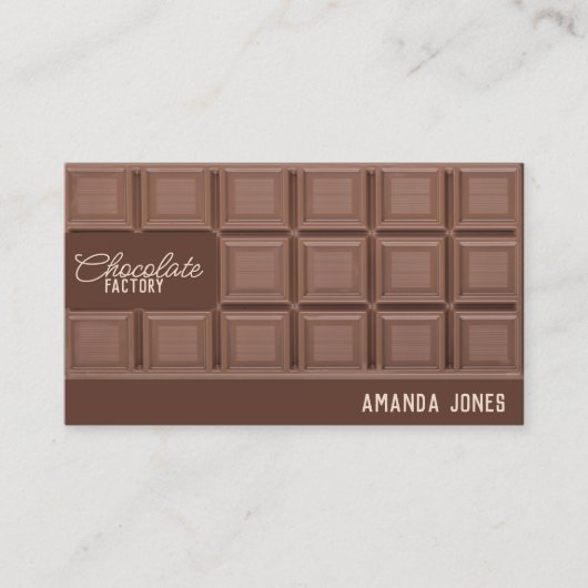 Chocoladefabriek snoep Choco Cacao Shop Visitekaartje (Voorkant)