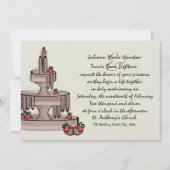 Chocoladefontein en aardbeien kaart (Voorkant)