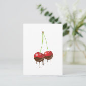 Chocoladekersen Briefkaart (Staand voorkant)