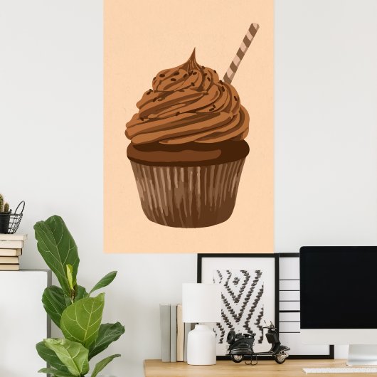 Chocoladekoekje Poster (Thuiskantoor)