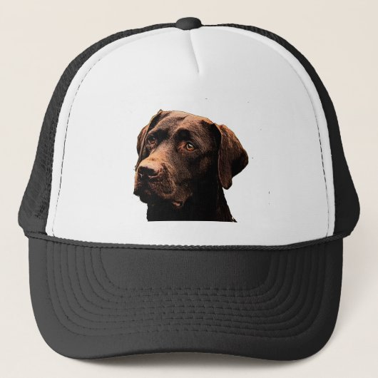 chocoladelab trucker pet (Voorkant)